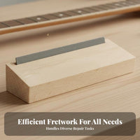 Professional Grade Guitar Fret File Fine Sanding Surface Fret Dressing Tool Stainless Steel for Musicians, Workshop, Music Studio, On The Go