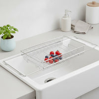 Extendable over-the-Sink Strainer Basket Multi-Purpose over-the-Sink Colander Sturdy Expandable Colander Long-Lasting for Rv