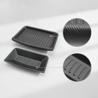 Under-Seat Storage Box with Cover Concealed Under Seat Storage Box Car Organizer Tray with Lid Slim Container