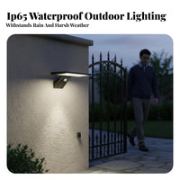 Solar Motion exterior Lantern Waterproof Motion Courtyard Light Drill Installation Outdoor Lighting for Gardeners, Patio, Garden, Porch
