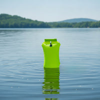 High-Visibility Waterproof Dry Bag Buoy Easy to Inflate Swim Buoy with Waist Belt Adjustable Tow Buoy Lightweight for Open Water Swimmers, Pool Training