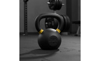 Spray Coated Cast Iron Kettlebell Commercial Grade Gym Kettlebell Dumbbell Substitute Solid Cast Iron Weight Heavy Duty for Men