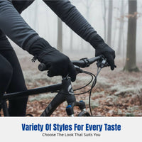 Ski Gloves, Winter Thickened, Touchscreen-Compatible, Windproof Thermal Outdoor Cycling Gloves for Men & Women, Anti-Slip