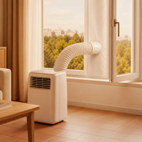 Cloth Window Barrier with Hose Opening Energy-Saving Vent Kit Adjustable Hardware for Sliding Window Openings