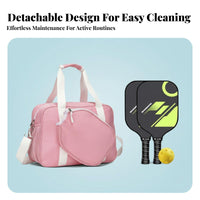 Pickleball Bag Versatile Carrying Choices Badminton Racket Bag Large Capacity Spacious for Women, Gym