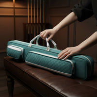 Multi Pocket 1/2 Cue Case Portable Billiard Cue Bag Shielded Billiard Stick Storage Bag Lightweight for Travel