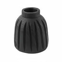 Japanese Aesthetic Vase Retro Wooden Vase Textured Finish Home Decor