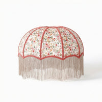Lampshade with Fringe Traditional Textile Lampshade Table Lamp Shade Woven Lamp Shade with Fringe Classic