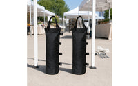 Cylindrical Sandbag Weight Bag Black Weight Bag with Handles Portable Sandbag with Handle Reusable for Event Planners, Canopy Anchoring