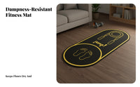 Noise Reducing Treadmill Mat Thickened Design Soundproof Exercise Pad Anti-Slip Shock Absorbing Fitness Mat Moisture-Proof for Apartment Dwellers, Home Gym
