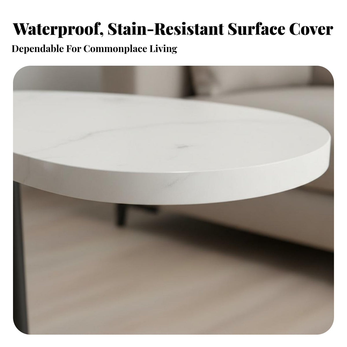 Space-Saving C-Shaped Snack Table Easy to Move C-Shaped Couch Table Multi-Functional Household Furniture Stable Structure for Apartment Dwellers, Homeowners, Distant Workers, Bedroom, Living Room, Small Areas, Home Awayice