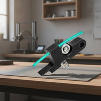 Extruder Lever with Wheel Aluminum Extruder Handle with Spring Printer Part Compact for Makers, 3D Printing
