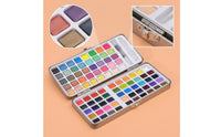 Watercolor Paint Set 90-Color Watercolor Paint Set with Paintbrush Highly Pigmented for Artists