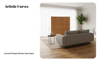 Nordic aesthetic Wavy Wooden Screen Minimalist Design Room separater Freestanding Privacy Separator Sculptural Form for Interior Designers, Office Workers, Business Owners, Bedroom, Studio Apartment, Restaurant, visual Background
