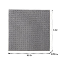 Microfibre Cloth and Waffle Weave Dishcloth, Professional Tea Towels for Kitchen and Glass, High Absorbency Non-shedding Cleaning Cloth, Gray