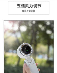 N607 Handheld Fan with Long Battery Life, Mini Portable, Quiet, Neck-Hanging, Turbo