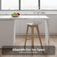 utilitarian Look Bar Stool with supportrest Nordic Aesthetic Counter Seating Retro design Home Furnishing Modern Design for Restaurant Owners, Homeowners, Adults, Cafe, Hotel, Kitchen, Dining Room