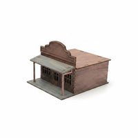 DIY Assembly 1/72 Scale Town Model Handmade Gift Wooden Village Scene Interchangeable and Match for Collection Shelf