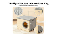 HDPE Ventilated Pet House Year-Round Plastic Pet House Easy Clean Moisture-Resistant