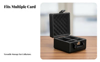 Graded Card Storage Case Lockable PSA Card Carrying Case Portable Foam Padded Interior for Hobbyists