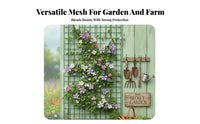 Climbing Plant Support Grid Weather-Resistant Climbing Plant Netting Versatile Garden Trellis Net for Gardeners, Homeowners, Outdoor, Yard, Farm