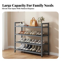 Easy Assembly Multi-Tier Shoe Rack Space-Saving Design Large Capacity Shoe Rack Stable Structure Strong Load-Bearing for Students, Apartment Dwellers, Families, Entryway, Dormitory, Hallway, Dorm Room