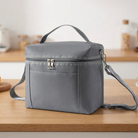 Lunch Box Tote Bag with Shoulder Strap for Work, Large Capacity Cool Bag and Picnic Bag for Camping BBQ, Insulated Lunch Bags for Women, Men