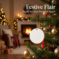 Sublimation Blank Christmas Ornament DIY Hanging Baubles for Heat Transfer Crafting