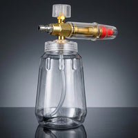 Car Cleaning Pump Sprayer for Professional Car Wash, Car Pre Wash Foam Spray with Adjustable Spray Pattern, Transparent Large Mouth Bottle, 315g