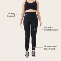 High Waist Gym Leggings for Women with Compression Design, Moisture Wicking Running in Nylon Spandex Blend for Outdoor Sports and Workouts