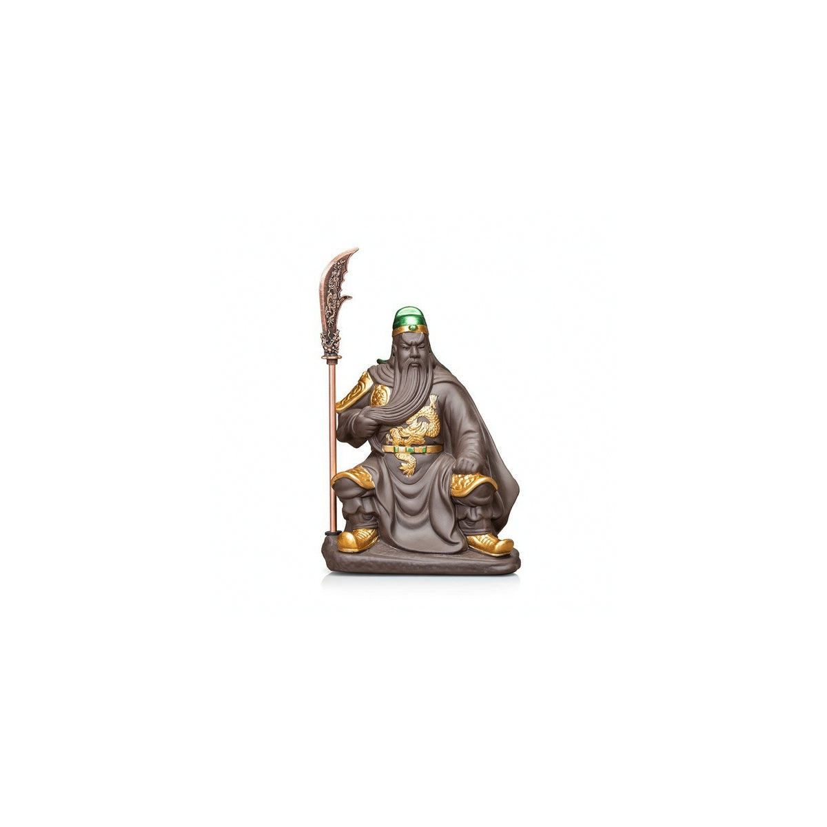 Guan Yu Figurine Traditional Warrior Figurine Decorative for Desk