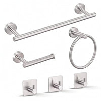 6 Pieces Bathroom Accessory Set Rust-Resistant Bathroom Hardware Set