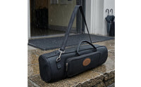 Black Instrument Bag Water-Resistant Padded Instrument Bag Waterproof Textured Textile