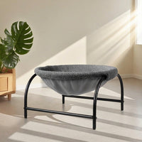 Cat Hammock Window Hammock with Metal Frame, Round Soft Smooth Hammock Bed for Indoor Cats, Off-Ground Design Hanging Kitten Bed Hammock Indoor