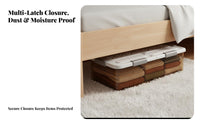 Flat Rolling Box Lowheight Design Underbed Bin long-lasting Build for Dorm Room