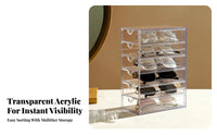 eye lens and Sunglass Holder Multi-Drawer Eyewear Storage particlesproof