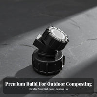 Compost Bin Faucet Non-Clogging Ging Large Bore Container Tap Plastic Rotary Valve Adjustable Flow Water Reservoir Spigot