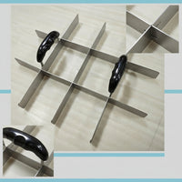 Rectangular Cake Divider with Handles Sturdy Cake Portioner Even Dessert Cutter Easy to Use for Bakers, Bakery