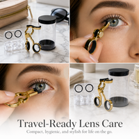 Contact Lens Inserter and Remover Tool Kit with Eyelid Holder