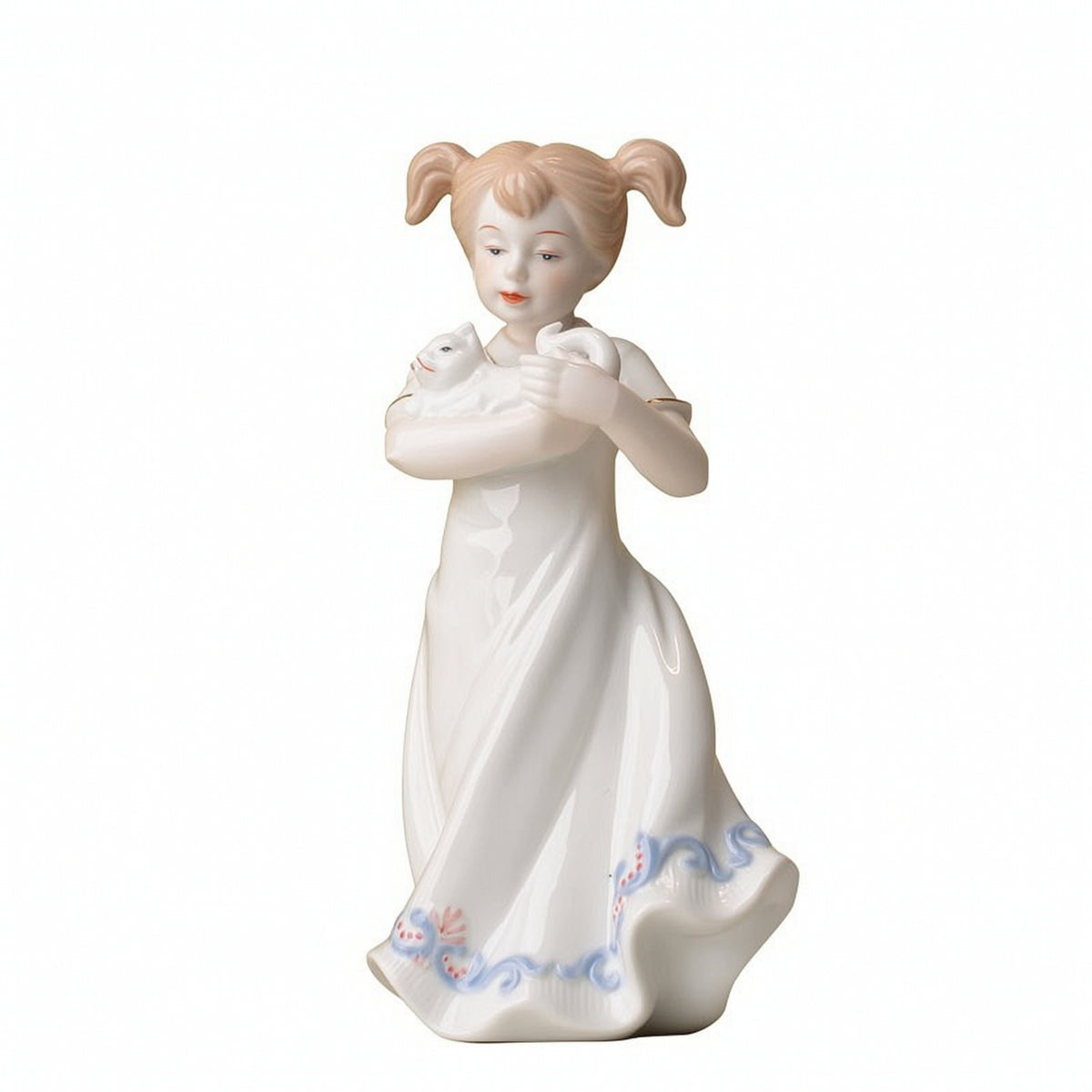 Ceramic Figurine Hand-Painted Character Sculpture Glazed for Minimalists