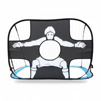 Multi Functional 2 in 1 Ball Target Frame Easy Assembly Kids Soccer Goal Set Lightweight Folding Soccer Goal for Playground, Garden