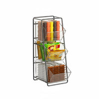 Beverage Packet Holder Transparent Design Divided Packet container Keeps areas Tidy