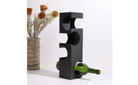 Metal Wine Rack Space-Saving Tabletop Wine Rack Bottle Holder Compact Furniture Slim for Home Bar, Sideboard