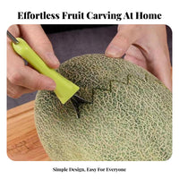 3 Pieces Fruit Carving Tool Set Easy Removal Fruit Baller and Carver Set Fruit Ladle Ing Implement and Baller Multifunctional