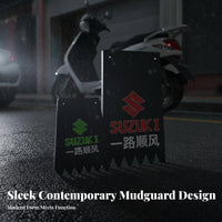Motorcycle Mud Flap Reflective Mud Flap Thickened Motorcycle Mudguard for Electric Two-Wheeler Users, Night Driving, Daily Commuting, Outdoor Riding