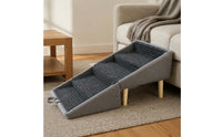 Foldable Dog Stairs Large Size Foldable Pet Stairs Space-Saving Non-Slip Pet Steps for Small Dogs, Young Dogs, Bed, Sofa