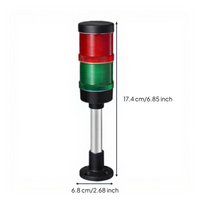 70mm LED Alarm Tower, dual-tone, 12-24V