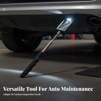 Illuminated Lighted Inspection Mirror Versatile Telescoping Illuminated Inspection Mirror Stainless Steel Shatter Resistant