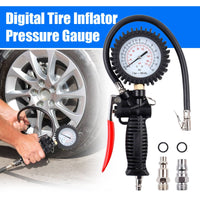 Mechanical Tire Gauge Inflator Accurate Analog Tire Inflator No the Air Chuck Gauge for Mechanics, Garage Workers