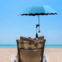 Attachable Beach Umbrella Black Underside Beach Chair Umbrella Universal Fit